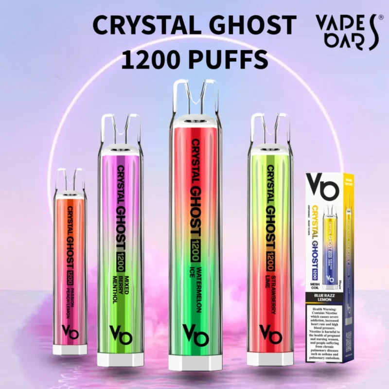 Vapes Bars Crystal Ghost 20mg/ml-1200 puffs Disposable Vape