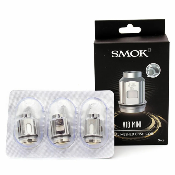 Smok TFV18 Mini Dual Meshed Coil 0.15 Ohm 3 pcs/Pack dubai