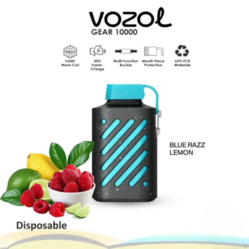 Vozol Gear 10000 Blue Razz Lemon