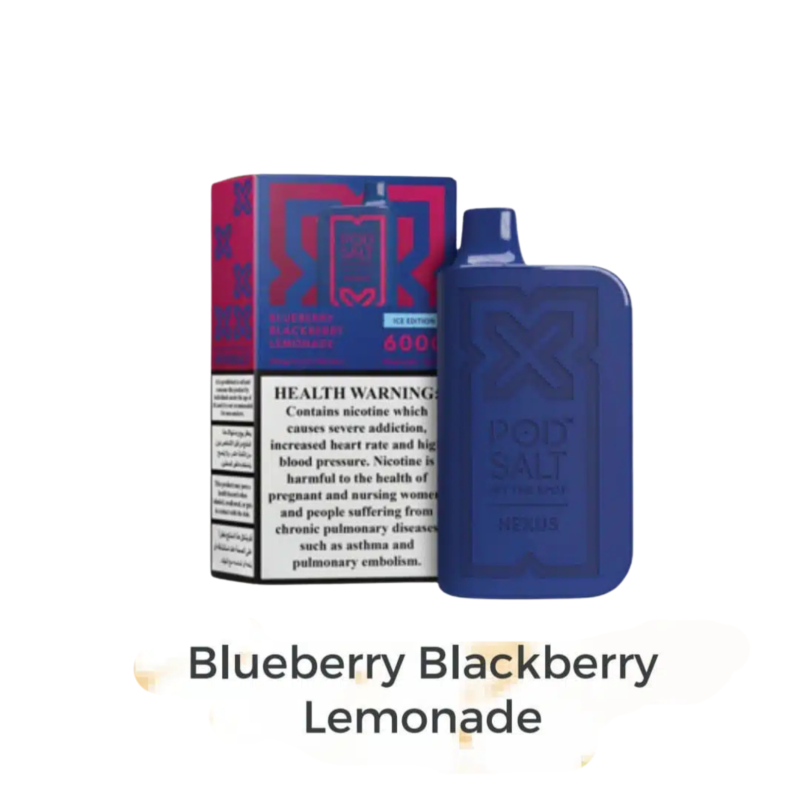 PodSalt Nexus 6000 Puffs Disposable - Blueberry Blackberry Lemonade