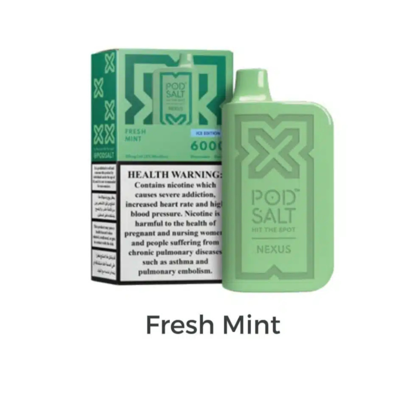 PodSalt Nexus 6000 Puffs Disposable - Fresh Mint
