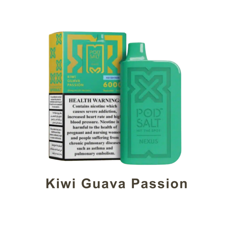PodSalt Nexus 6000 Puffs Disposable - Kiwi Guava Passion