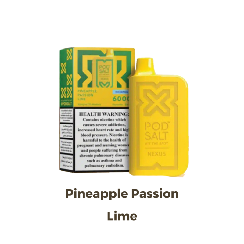 PodSalt Nexus 6000 Puffs Disposable - Pineapple Passion Lime