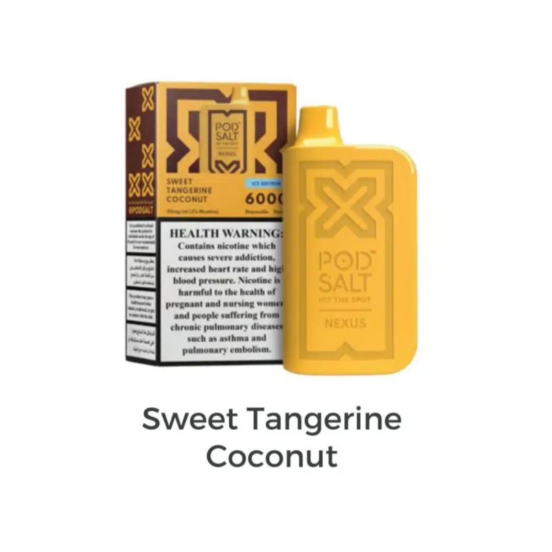 PodSalt Nexus 6000 Puffs Disposable - Sweet Tangerine Coconut