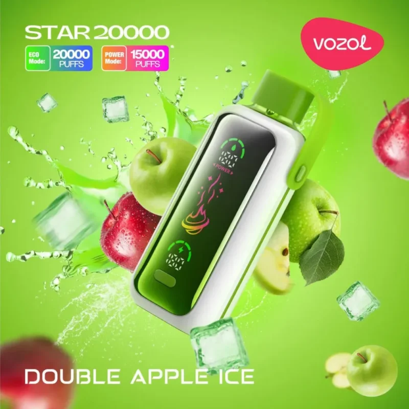 VOZOL Star 20000 Puffs Disposable Vape - Double Apple Ice