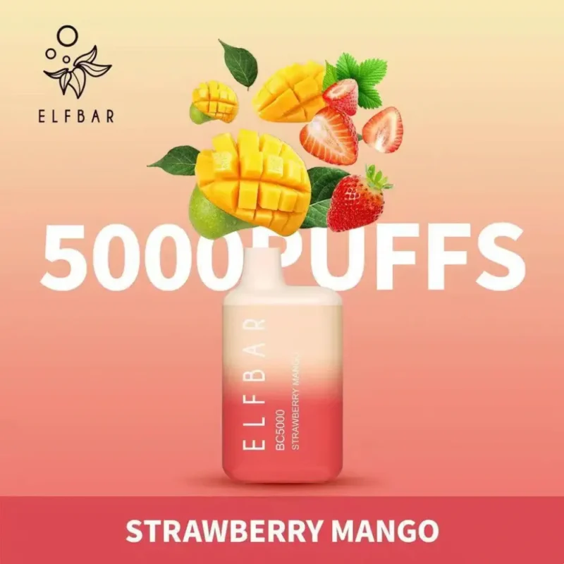 Elf Bar 5000 Puffs - Strawberry Mango
